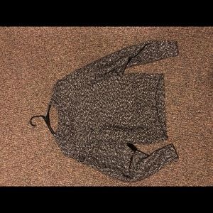 Marled gray sweater